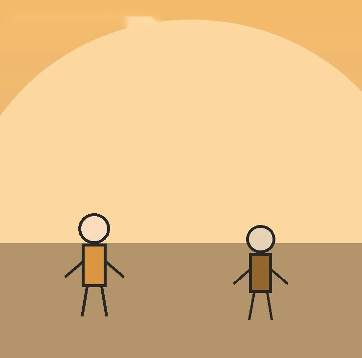 Illustration of “The Bridge of Courage” in Cartoon style