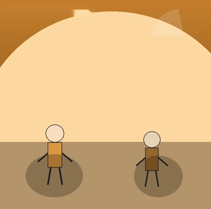Illustration of “Beyond the Red Dunes” in 3D animation style